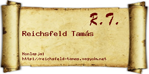 Reichsfeld Tamás névjegykártya